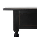Console 2 tiroirs grise avec étagère inférieure - 37,8 x 13 x 31,9