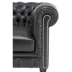 Meuble classeur à 2 tiroirs avec finition noyer vintage - Style industriel et rustique