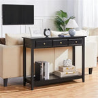 Console avec 3 tiroirs - 13,5P x 42L x 31,5H